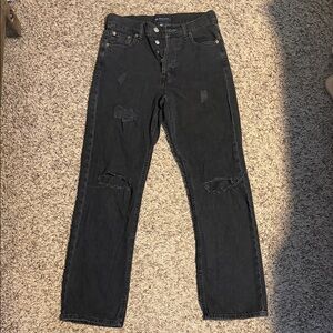 Aeropostale Black Baggy Jeans